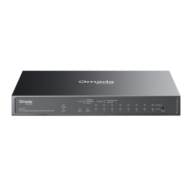 Tp Link Omada ES210GP 10-Port Gigabit Easy Managed Switc Tp Link Omada ES210GP 10-Port Gigabit Easy Managed Switc