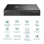 TP-Link POE+ Video recorder cu 4 canale de retea - VIGI NVR1004H4P