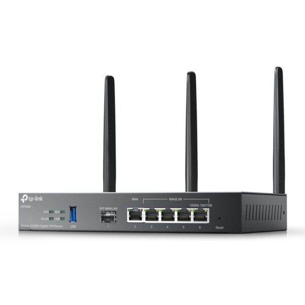 TP-Link Router VPN Wi-Fi 6 AX3000 Multi-WAN ER706W, Interfata: 1 x WAN