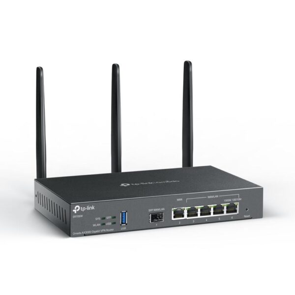 TP-Link Router VPN Wi-Fi 6 AX3000 Multi-WAN ER706W, Interfata: 1 x WAN