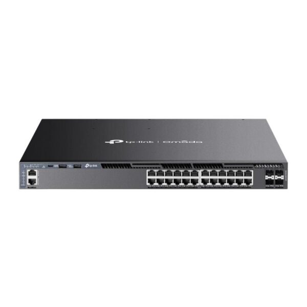 TP-Link Switch 24 porturi, Management L3, POE+, 4 porturi 10G SFP - TL-SG6428XHP