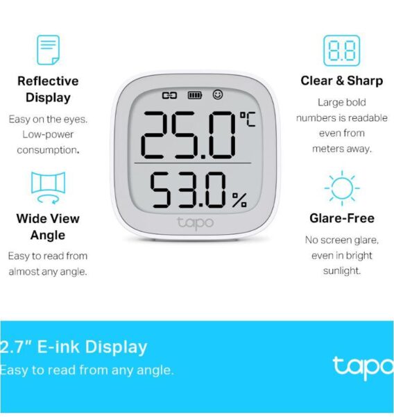 TP-LINK TAPO T315, Monitor smart de temperature si umiditate