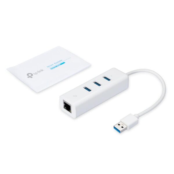 TP-Link USB 3.0 UE330 2 în 1- Adaptor Gigabit Ethernet & 3-Port Hub