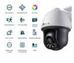 TP-LINK VIGI 4MP Outdoor PAN/TILT Network Camera, VIGI C540 (4mm)