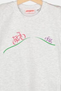 TRICOU CASUAL BICICLETE FAMILIE COPII LIGHT GREY-M - PS2122-01-2-BF-6