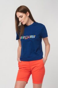 TRICOU LOGO MULTICOLOR FEMEI ROYAL BLUE-M - PS2122-01-1-LMR-M