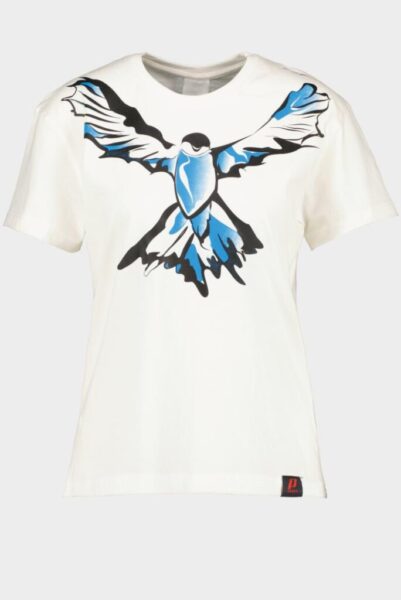 TRICOU PASARE BLUE DAMA M - TPG23BIRD-IVRY_M