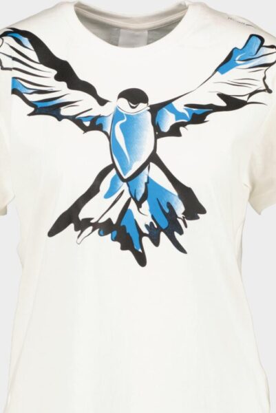 TRICOU PASARE BLUE DAMA M - TPG23BIRD-IVRY_M