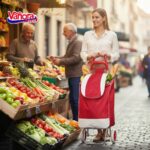 TROLER DE CUMPARATURI SMART, 35L, ROSU - VN-JYSC-9535R - imagine 3