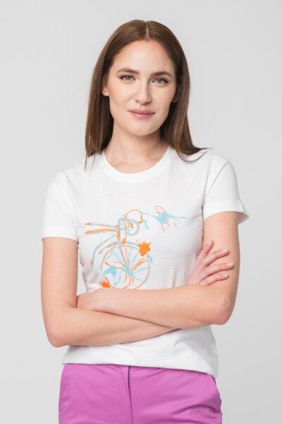 TSHIRT CASUAL F BICICLETA COLOR WHITE-L - PS2122-01-1-0WBC-L