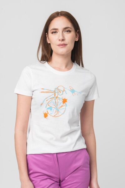 TSHIRT CASUAL F BICICLETA COLOR WHITE-L - PS2122-01-1-0WBC-L