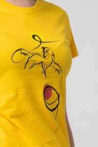 TSHIRT CASUAL F CAL PEGAS YELLOW-M - PS2122-01-1-4CP-M