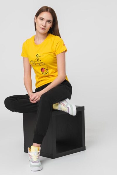 TSHIRT CASUAL F CAL PEGAS YELLOW-XL - PS2122-01-1-4CP-XL