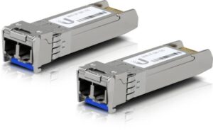 Ubiquiti UACC-OM-SM-10G-D-2. Tip aparat emisie-recepție SFP: Fibră optică, Rată maximă