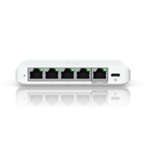 Ubiquiti USW-Flex-2.5G-5, 5 porturi RJ45 1/2.5 GbE, capacitate 25 Gbps