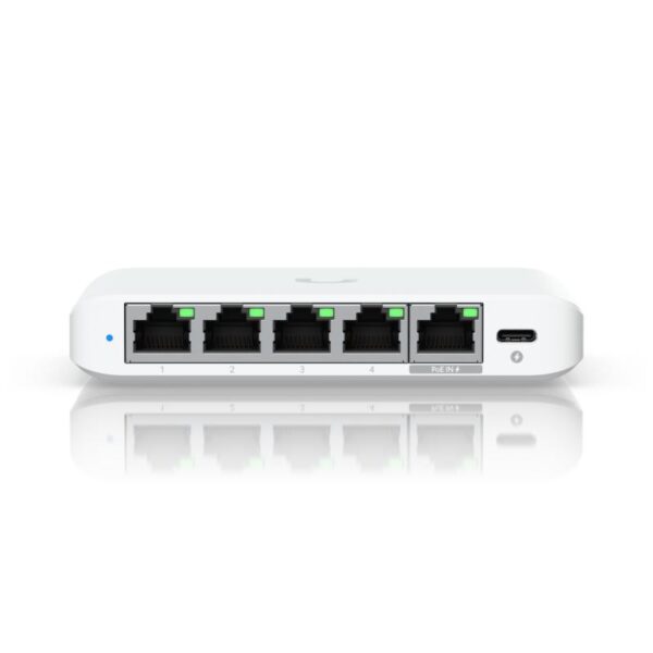 Ubiquiti USW-Flex-2.5G-5, 5 porturi RJ45 1/2.5 GbE, capacitate 25 Gbps