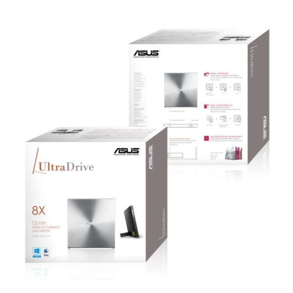 Unitate optica externa Asus, DVD+/-RW, 8x, SDRW-08U5S-U/SIL/G