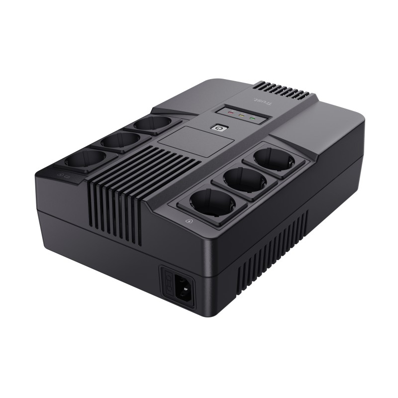UPS Trust Maxxon 800VA, voltaj baterie 12 V, negru - TR-23326 UPS Trust Maxxon 800VA, voltaj baterie 12 V, negru - TR-23326