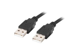 USB-A M/M 2.0 CABLE 1M BLACK LANBERG - CA-USBA-20CU-0010-BK