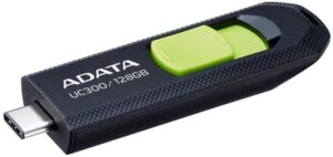 USB Flash Drive ADATA 128GB, UC300, USB Type-C, Black - ACHO-UC300-128G-RN
