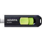 USB Flash Drive ADATA 32GB, UC300, USB Type-C, Black - ACHO-UC300-32G-RBK