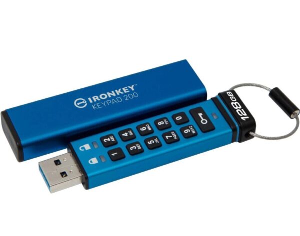 USB Flash Drive Kingston 128GB IronKey Keypad 200, USB 3.2 Gen1 - IKKP200/128GB