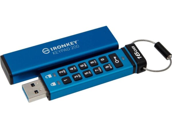 USB Flash Drive Kingston 16GB IronKey Keypad 200, USB 3.2 Gen1 - IKKP200/16GB