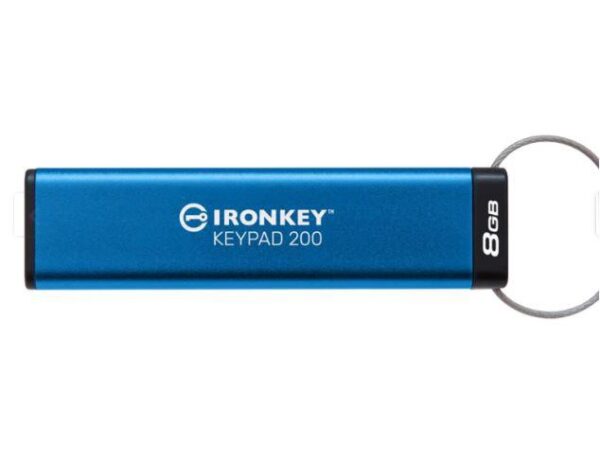 USB Flash Drive Kingston 8GB IronKey Keypad 200, USB 3.2 Gen1 - IKKP200/8GB