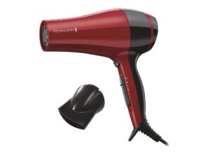 Uscator de par Remington D3080, 2000 W, Functie Ionica, Rosu