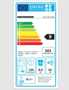 Uscator de rufe cu condensare Heinner HCD-V8T1CHB, Capacitate incarcare 8kg - imagine 4