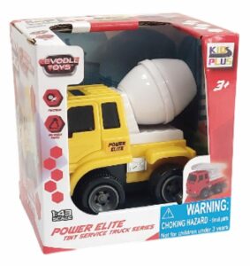 VEHICULE CU FRICTIUNE, SCARA 1/43, 10CM, BETONIERA GALBENA - CEV43501-3003GALBETONIERA