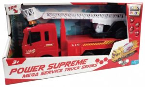 VEHICULE CU LUMINI, SUNETE SI FRICTIUNE, SCARA 1/6, 53 CM - CEV06501-3002ROSU