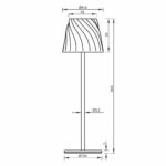 Veioza LED portabila Vivalux ESTELLA Galben, 3.7V, 3W, 230 lm - VIV004781