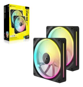 Ventilatoare Carcasa CORSAIR iCUE LINK LX140 2x140mm RGB NEGRU - CO-9051028-WW