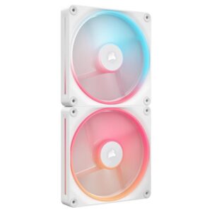 Ventilatoare Carcasa CORSAIR iCUE LINK LX140 REVERSE 2x140mm RGB ALB - CO-9051056-WW