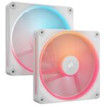 Ventilatoare Carcasa CORSAIR iCUE LINK LX140 REVERSE 2x140mm RGB ALB - CO-9051056-WW