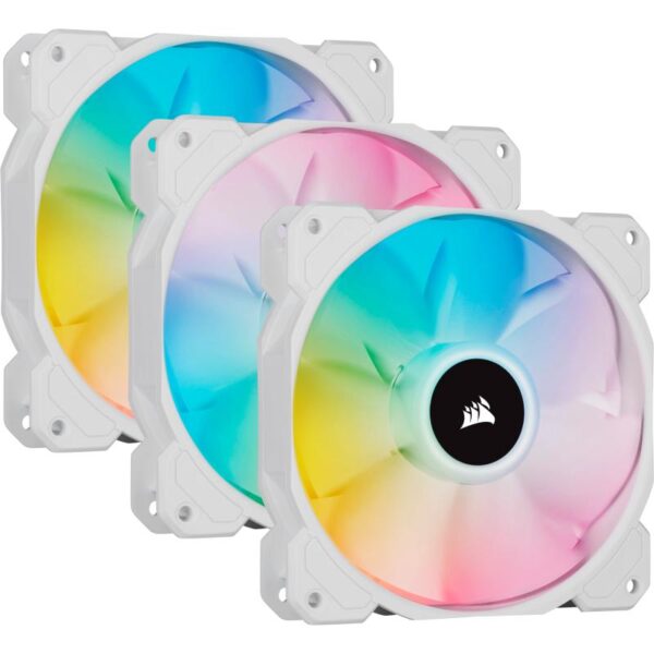 Ventilatoare Carcasa CORSAIR SP120 RGB ALB, 3x120mm - CO-9050137-WW