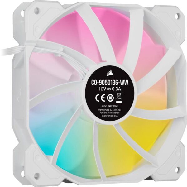 Ventilatoare Carcasa CORSAIR SP120 RGB ALB, 3x120mm - CO-9050137-WW