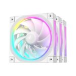 Ventilatoare DEEPCOOL FL12-3in1 120mm ALB, CFM 55, presiune 2.82 mmAq - R-FL12-WHAPN3-G