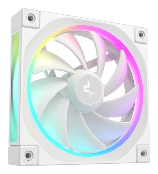Ventilatoare DEEPCOOL FL12-3in1 120mm ALB, CFM 55, presiune 2.82 mmAq - R-FL12-WHAPN3-G