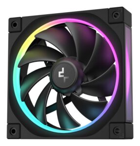 Ventilatoare DEEPCOOL FL12-3in1 120mm, CFM 55, presiune 2.82 mmAq - R-FL12-BKAPN3-G