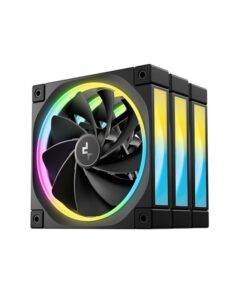Ventilatoare DEEPCOOL FL12R-3in1 120mm, CFM 55, presiune 2.59 mmAq - R-FL12R-BKAPN3-G