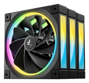 Ventilatoare DEEPCOOL FL12R-3in1 120mm, CFM 55, presiune 2.59 mmAq - R-FL12R-BKAPN3-G