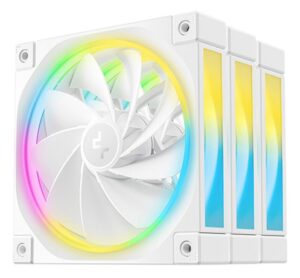 Ventilatoare DEEPCOOL FL12R-3in1 120mm, CFM 55, presiune 2.59 mmAq - R-FL12R-WHAPN3-G