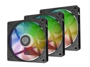Ventilatoare GENESIS OXAL 120 ARGB NEGRU 3x120mm, 1150-1450 RPM - NGF-2265