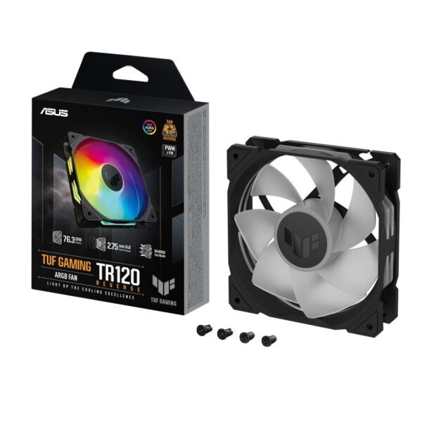 Ventilator Carcasa ASUS TUF GAMING TR120 ARGB NEGRU REVERSE