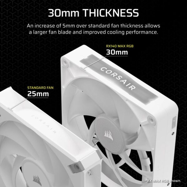 Ventilator Carcasa CORSAIR iCUE LINK RX140 MAX 1x140mm ALB - CO-9051039-WW