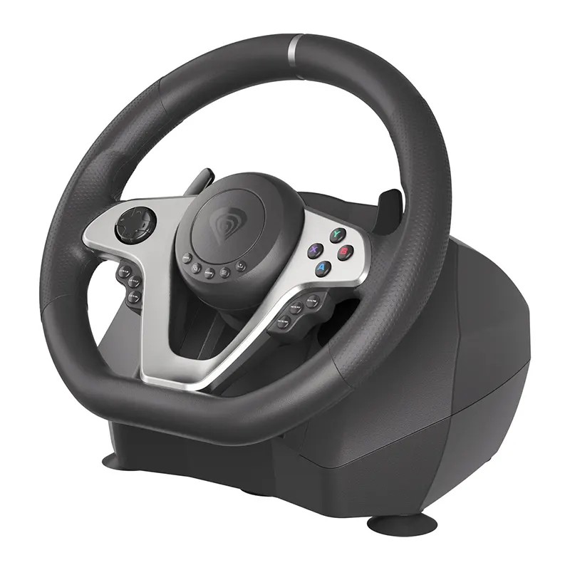 Volan Genesis cu fir Seaborg 400, interfata USB, 15 butoane - NGK-1567-01 Volan Genesis cu fir Seaborg 400, interfata USB, 15 butoane - NGK-1567 - imagine 1