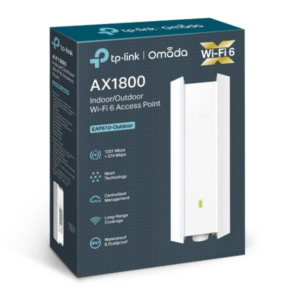 Wireless Access Point TP-Link EAP610-Outdoor, AX1800 Wireless Dual Band Indoor/Outdoor