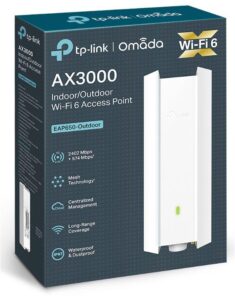 Wireless Access Point TP-Link EAP650-Outdoor, AX3000 Wireless Dual Band Indoor/Outdoor